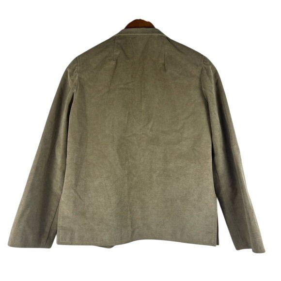 Vintage Samuel Robert by Peter Hatsi Androu Womens 6 Tan Suede‎ Button Up Blazer - Picture 6 of 8